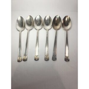 1923 Century Silver plate International Silver Holmes & Edwards 6 Spoons